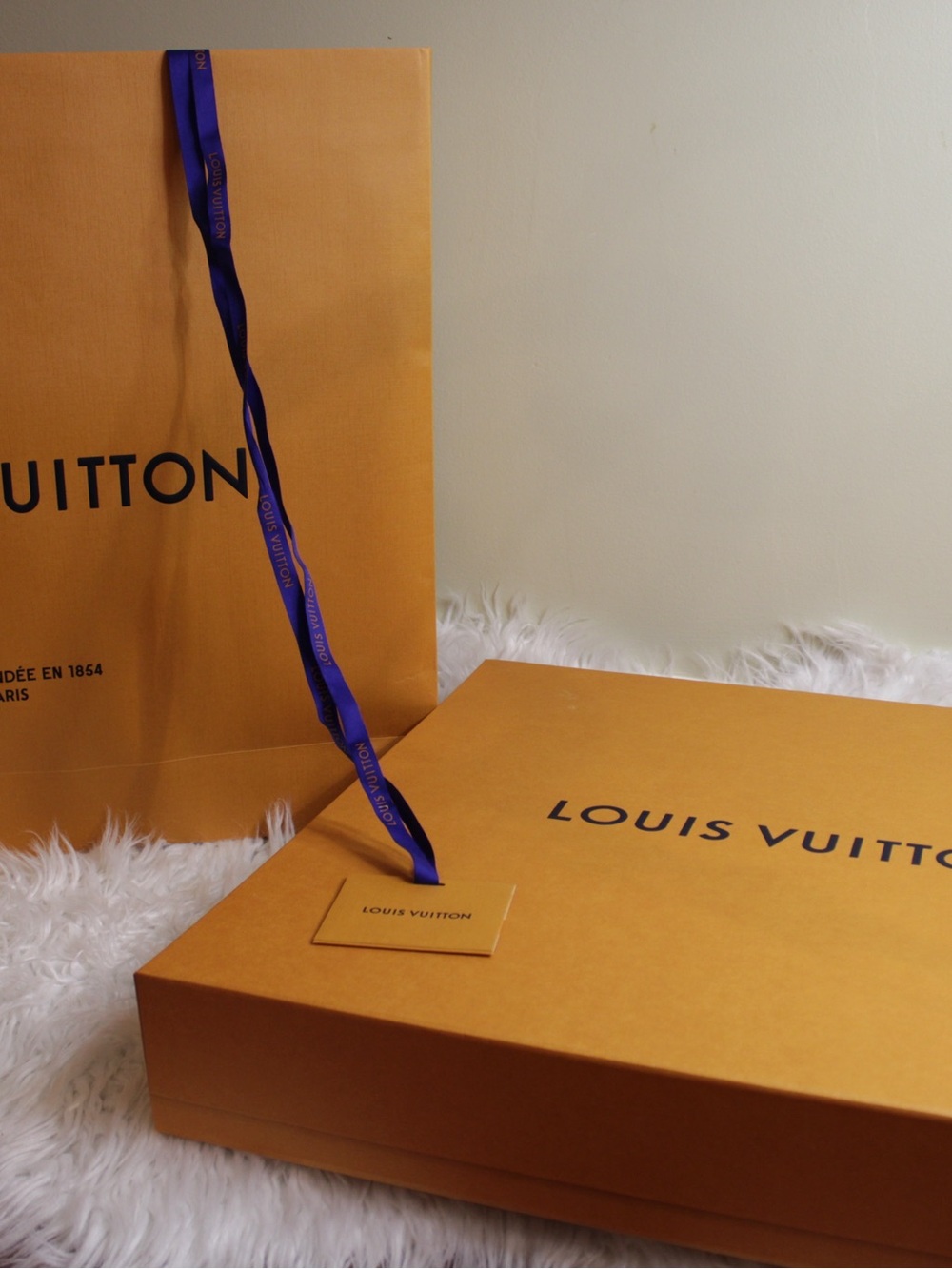 Louis Vuitton Extra Large Shirt Box & Shopping Bag